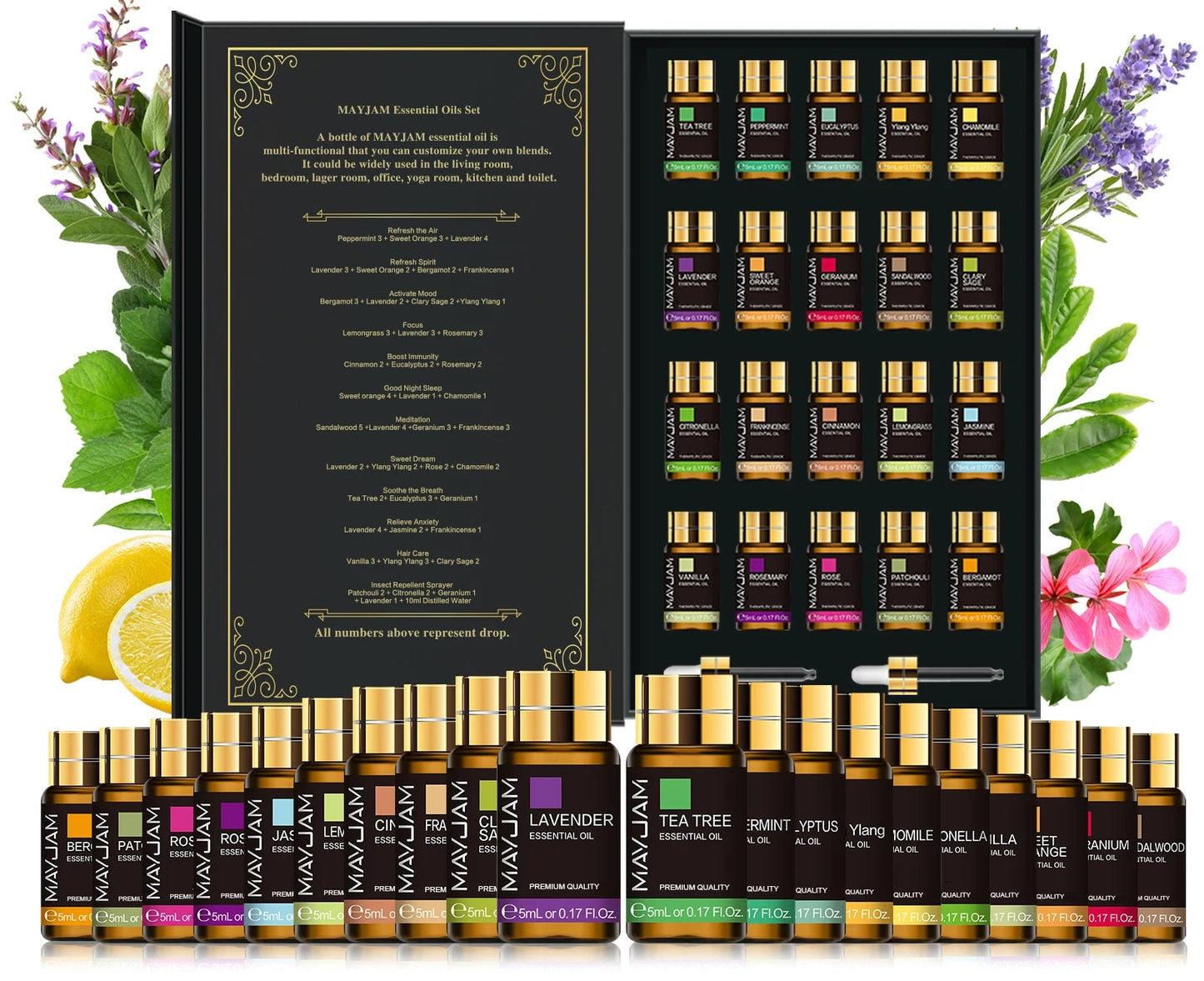 20 Piece - Pure Essential Oils Gift Set (5ml)